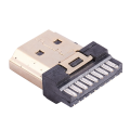 10 Pcs Hdmi Male 19 Pins A Type Solder Plug Termination Repair Replace. 