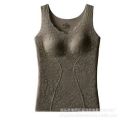 Lace Full-Flower Cashmere Thermal Vest Silk Protein Lining High Quality Temperament Base One-Piece Thermal Underwear. 