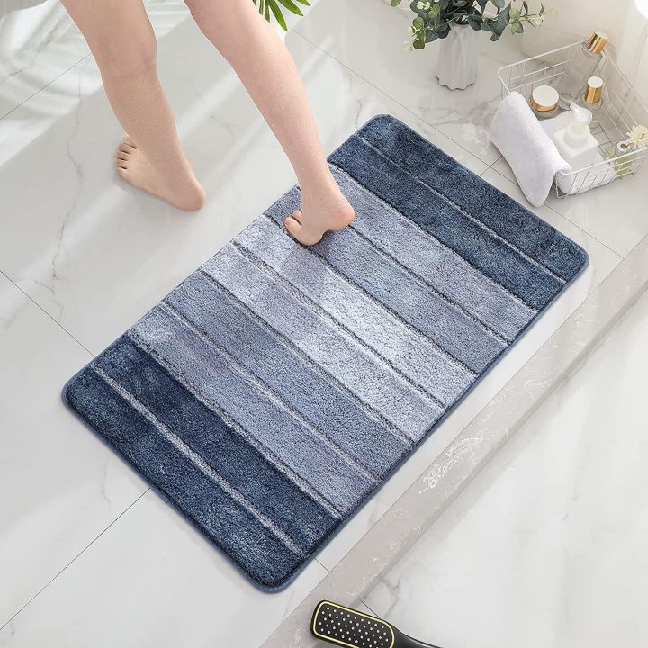 Luxury Bathroom Rug Mat 50x80 CM, Extra Soft and Absorbent Microfiber Bath Rugs, Non-Slip Plush Shaggy Bath Carpet, Machine Wash Dry, Bath Mats for Bathroom Floor, Tub and Shower,