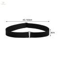Womens Stretch Belt Adjustable Invisible Belts for Pants Trousers Dresses Black. 