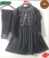 Jay Online Store - Two PC Stitched Velvet & Moon Light Stylish Dress - For Girls & Women - Available in Different Colors. 