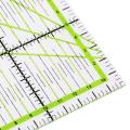 Square Patchwork Feet Tailor Yardstick Cloth Cutting Rulers DIY Sewing Tool (Green). 