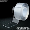 Silicone Double Sided Nano Tape, Reusable Invisible Transparent Waterproof Dual Self Adhesive washable strong Dual Sided Gel Nano Tape, Elastic Rubber Tape Leak Seal, Multifunctional Double Adhesive Nano Sticky Self Adhesive Double Tapes. 