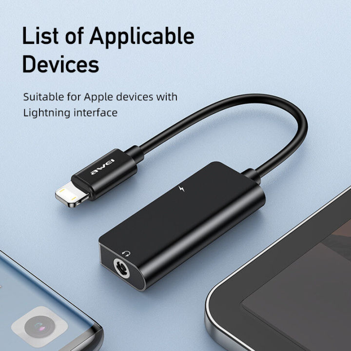 Awei%20CL-121%20Light-ning%20To%203.5mm%20Jack%20Aux%20Charging%20Cable%20Listening%20Headphone%20Adapter%20High%20Quality%20-%20Image%204