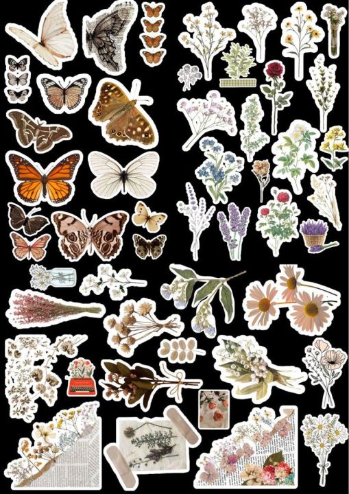 Vintage%20Brown%20theme%20Journaling%20Stickers,%20cute%20stickers,%20A5%20uncut%20stickers,%20sticker%20set,%20Customized%20and%20customized%20stickers%20-%20Image%205