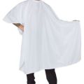 Hair Salon Cape Waterproof Hair Cutting Apron Barber Bibs - with color white. 