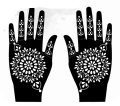 Mehandi stickers New Large full hand mehndi designs, arabic style ( NW 0021 ). 