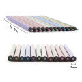 【Poggioio】 12 Color Metallic Colored Pencils Drawing Sketching Set Coloring Colour Pencils Brutfuner Profession Art Supplies For Artist. 