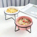 Nordic creative salad bowl instant noodle bowl soup bowl fruit dessert bowl tableware ceramic cat food bowl pet bowl dog food bowl. 