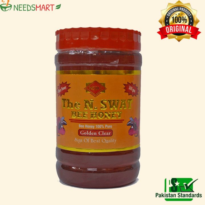 The Natural SWAT Pure Beri Honey - 100% Organic Sidr Honey, 500g - Small Bee Honey 3X More Nutritious Than Normal Honey