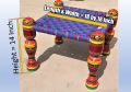 Best Traditional Gift for Weddings - Comfortable Wooden Stool PUNJABI PIDHA Wooden Classic Stools - Colourful Handmade Classic Stools - classic Chair - #Chair #Stool. 