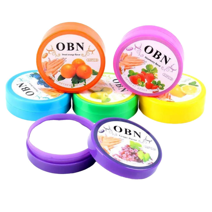PACK OF 3 - OBN Nail polish Remover - Cotton wipes acetone non toxic tissue pads
