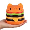 Jumbo Cat Burger Squishy Simulated Bread PU Scented Soft Slow Rising Squeeze Toys Stress Relief Baby Kid Toy Xmas Gift. 