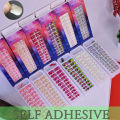Fashion 24 pcs Set of Chrome Magnetic False Nails / Sticky Glue ADHESIVE Nail / Press on Nails Set For Girls / Artificial Chrome Nails For ladies / Professional and Branded nails for women / Fashion Nahun. 