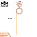 Carat Ring Cake Toppers Glitter Wedding Ring Cupcake Toppers for Bridal Shower Engagement Party Decorations Valentine's Day Cake Picks Bridal Shower Cake Toppers. 