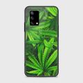 Oppo F19 Cover - SkinLee HQ Infinity Glass Case (Soft) - Green Leaves - SKINLEE-354-1-1027-647. 