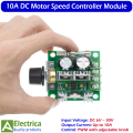 10A DC Motor Speed Controller Module – Adjustable Fan Regulator with Knob, PWM Control for DIY Circuits by Electrica. 