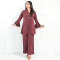MK COUTURE Double Georgette 2 Pcs Stitched- Maroon. 