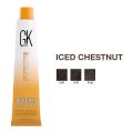 GK Hair Global Keratin Iced Chestnut Hair Color -3 shades (100ml/3.38 fl. oz). 