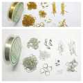 Set of 11 Jewelry Making Kit, Findings Tools Craft Supplies DIY with Beading Wires Silver & Gold. 