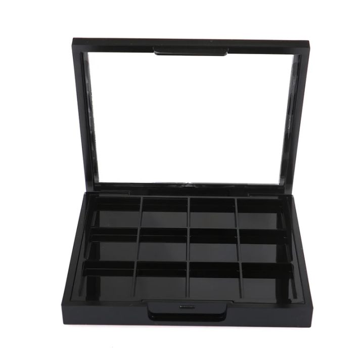 12 Grids Square Empty Eyeshadow Pow der Lipstick Blush Container Palette Box