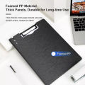 A4 Size Enclosed Clipboards File Folder Writing Board Document Holders Foldable Clipboard Office Nurse Clipboard Writing Pad. 