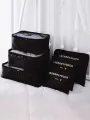 6Pcs/1Set Travel Storage Bag Storage Clothes Bag Luggage Case Bag Suitcase Underwear Organizer Make Up Organizer Bag. 