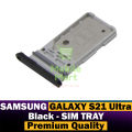 Samsung Galaxy S21 Ultra SIM Tray Sim Jacket Sim Slot Sim Door For Samsung Galaxy S21 Ultra - Black. 