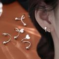 Carat Women Earrings Cute Spiral Cartilage Earrings. 