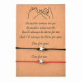 Bracelet Set for Women Men Boy Girl 2 Pieces Alloy Moon Sun Woven Couple. 