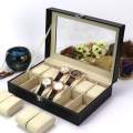 6/10/12 Grids Watch Box PU Leather Watch Display Case Storage Box Organizer Watch Jewelry Display Box Gifts For Men/Women Unique Gifts DreamEmporium. 