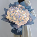 Diy Butterfly Bouquets Handmade Butterfly Flower Material Package Bouquet with Light String Wedding Decor Gift for Girlfriend. 