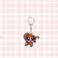 KPop Idol Newjeans Bunnies The Powerpuff Girls Keychain Keyring Acrylic Pendant. 