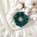 Pack of 5 High quality adjustable silk scrunchies for thick long hair Silk Scrunchies Stretchable ponytails for Girls and Women Silk hair pony multicolor. 