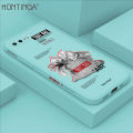 Hontinga for iPhone 7 Plus / 8 Plus Case Side Design Phone Cover Creative Funny Dollar Bag Be Rich Cover Square Edge Pattern Liquid Silicone Trend Case. 