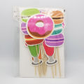 DONUT THEME PROP PACK 12 PCS BIRTHDAY PARTY DONUT PROP. 