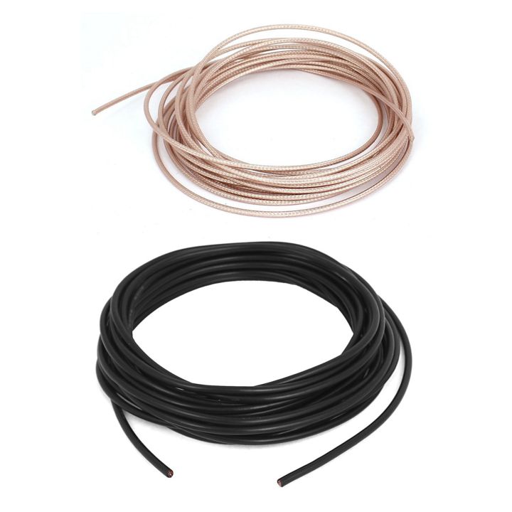 QUANBU 2PCS Antenna Coaxial Cable WiFi Router Connector Cord 5M Long, RG174 & RG316