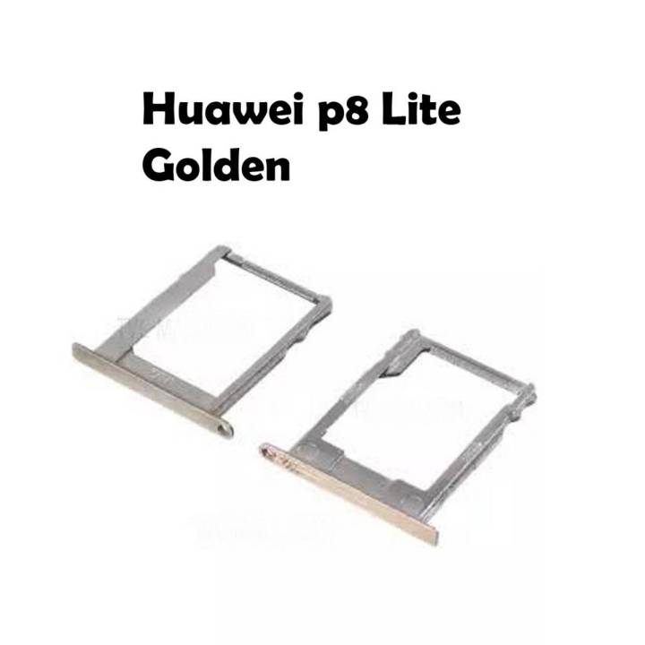 Huawei P8 Lite Golden Sim Card Tray And Micro SD Card Slot Holder