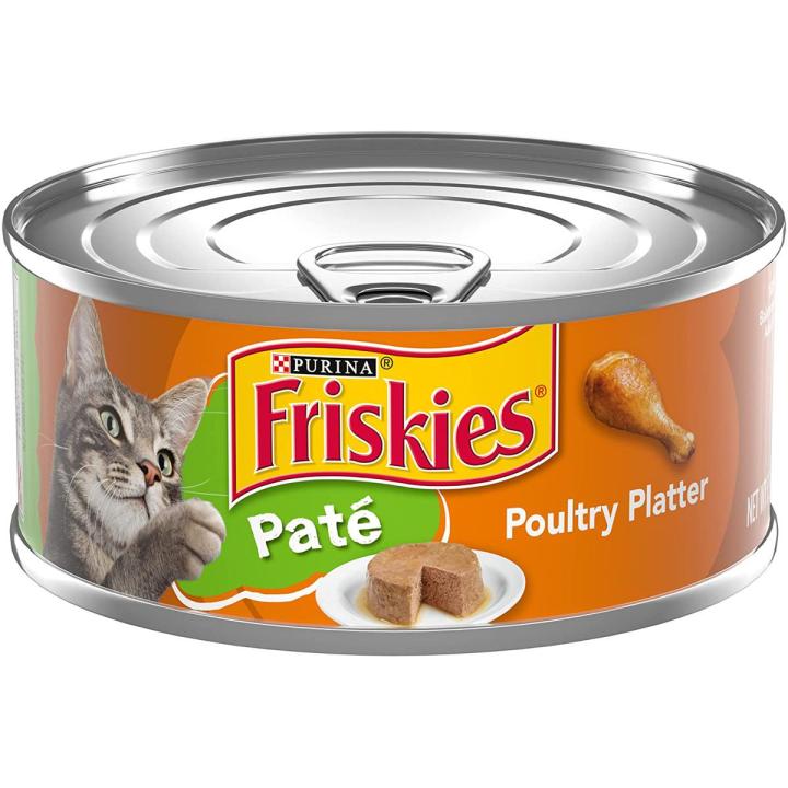 Purina Friskies Paté Poultry Platter For Adult And Kittens Wet Cat Food - 156G