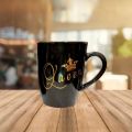 pack of 1 queen or king  Coffee Mug Royal Ceramic Lovely Design 400 ml ,Tea/Coffee Tea Mug for Loved One's Gift (Black) 1 Mug.. 