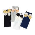 Girls socks spring and autumn two-color butterfly twist children's mid-calf socks solid color baby girl autumn long tube socks. 