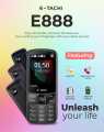 Etachi E888, Dual Sim, 2.8 Inch Display, PTA Approved, 1 Year Brand Warranty, 3000mAH Big Battery, Wireless FM Radio, Bluetooth, Auto Call Recording, Beautiful Design. 