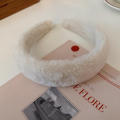 Retro Women Elegant Fluffy Hairband For Women Girls Sweet Hair Decorate Headband Plush Hair Hoop Hair Band. 