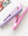 Mini Small Hair Straightener Student Mini Crystal Flat Iron Bangs Straight Hair Curler Fashion Portable Hair Styling Tools. 