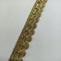 Golden colour indian lace for sale size is half inches I n very reasonable price.. 