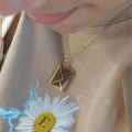 Custom Engraved Love Letter Personalized Envelope Pendant Necklace Stainless Steel Jewelry Women Valentine's Day Confession Gift. 