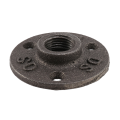 4pcs 1/2 Inch Black Cast Iron Pipe Fittings Floor Flange BSP Threaded. 