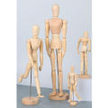 Artistic Wooden Mannequin Model Realistic Lightweight Movable And Adjustable Natural Wood Articulated Limbs Limbs Mannequin. 