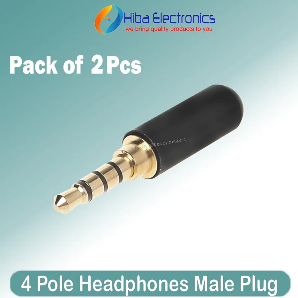 Headphones TRRS Male Plug Pole Audio Jack Adapter