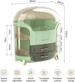 Portable Light Luxury Multi-Function Makeup Box  Dustproof Cosmetic Organizer with Lid  Skincare, Jewelry & Accessories Storage Case for Home & Travel. 